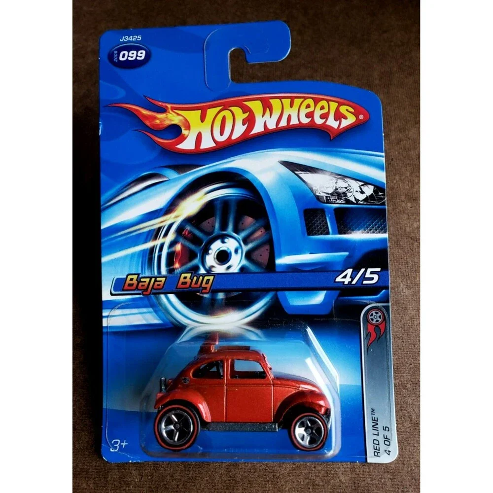 2006 Hot Wheels BAJA BUG Metallic Red VW VOLKSWAGEN RED LINE SERIES 4/5 #99 1:64